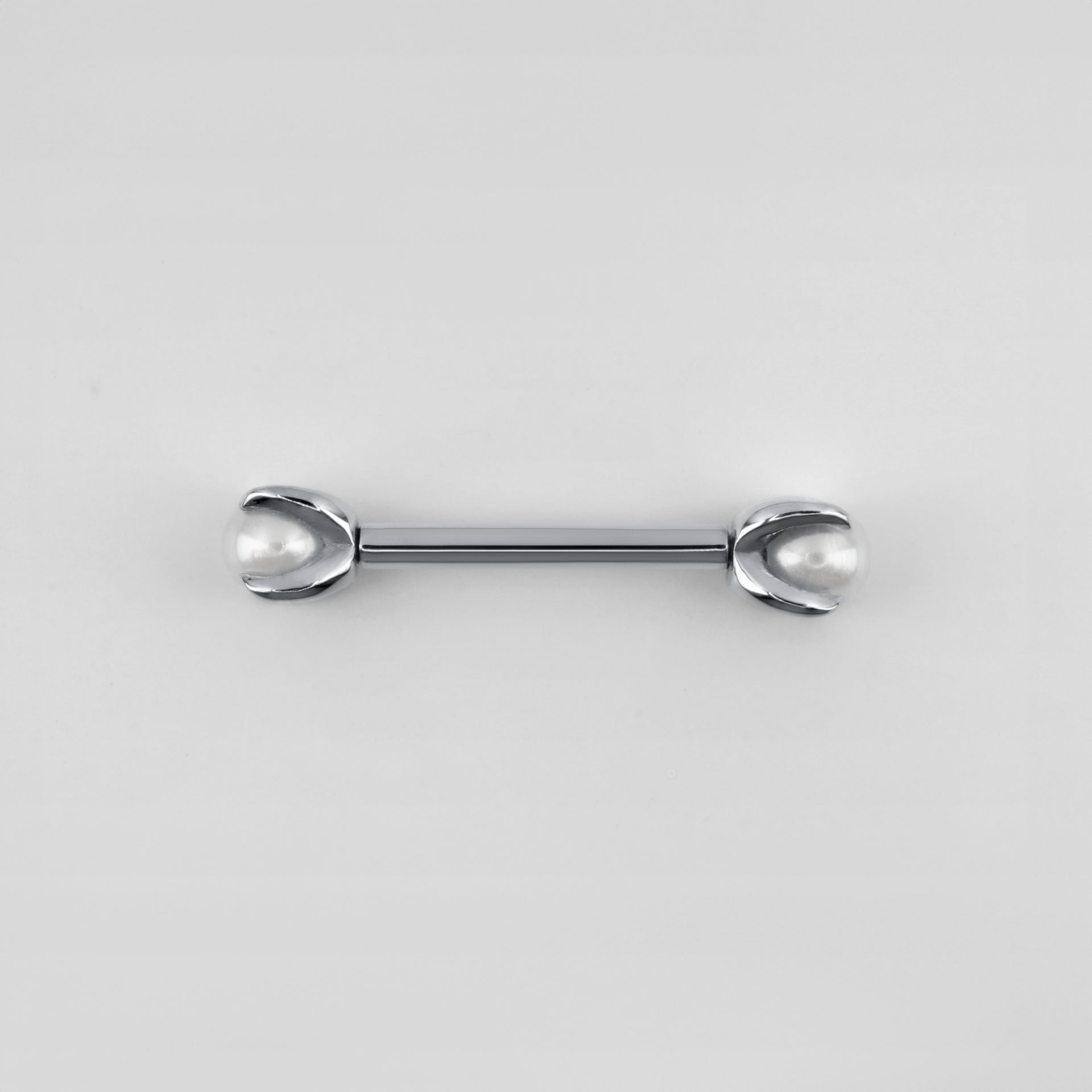 18k white gold nipple piercing jewelry with claw set pearl 4 prong SBASTIENNE JEWELRY 18k white gold nipple piercing jewelry with claw set pearl 4 prong SBASTIENNE JEWELRY
