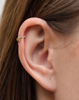 AYAMUN - Anneau de Piercing Or Jaune 18k