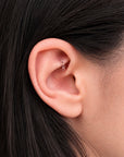 BELCHER DOUBLE - Anneau de Piercing Or Rose 18k