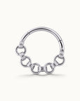 BELCHER TRIPLE FACE - 18k White Gold Piercing Ring