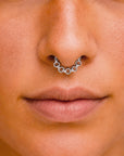 BELCHER TRIPLE FACE - 18k White Gold Piercing Ring