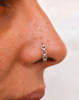 BELCHER TRIPLE - 18k White Gold Piercing Ring