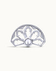 BIG CHARLES - Piercing perle D'eau Douce et Or Gris 18k