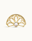 BIG CHARLES - Piercing Perle D'eau Douce et Or Jaune 18k