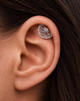 BIG CHARLES TEXTURÉ - Piercing Or Gris 18k