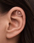 BIG CHARLES TEXTURÉ - Piercing Or Rose 18k 