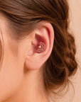 BIG NEKHEKH - Piercing Perle D'eau Douce et Or Rose 18k