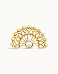 BIG NEKHEKH - 18k Yellow Gold & Fresh Water Pearl Piercing Stud