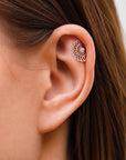 BIG NEKHEKH TEXTURÉ - Piercing Or Rose 18k