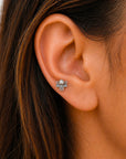 BIG TIZIZWIT - Piercing perle D'eau Douce et Or Gris 18k