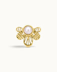 BIG TIZIZWIT - 18k Yellow Gold & Fresh Water Pearl Piercing Stud