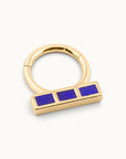 COLETTE - 18k Gold & Lapis Lazuli Piercing ring