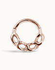 CUBAINE FACE - 18k Rose Gold Piercing Ring