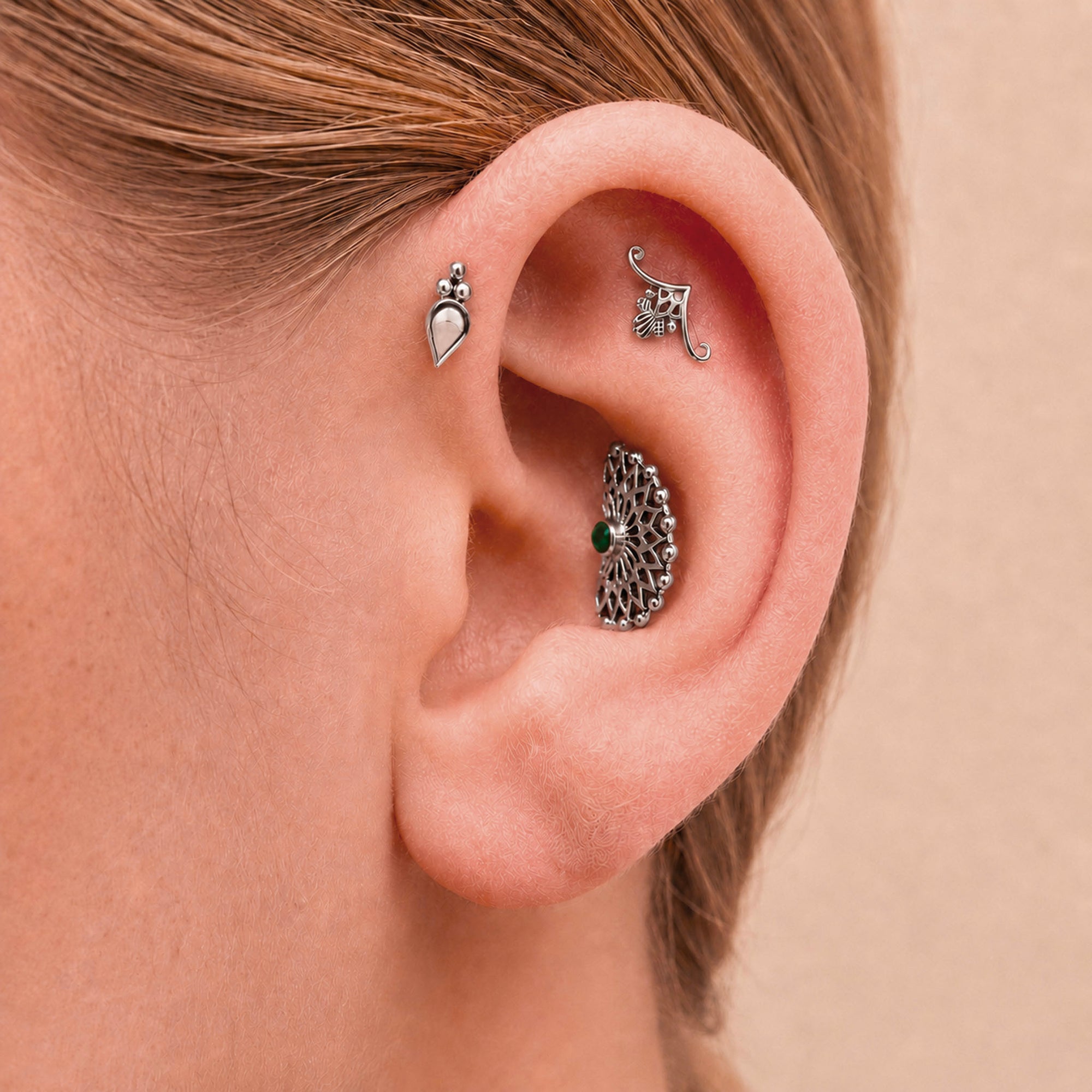 TASSADITH - Piercing Or Gris 18k 