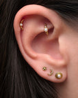 LOUISE - Anneau de Piercing Perle D'eau Douce et Or Jaune 18k