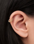 EMELINE - Anneau de Piercing Or Jaune 18k