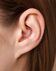 FORÇAT FACE - 18k White Gold  Piercing Ring
