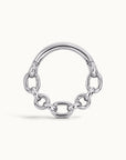 FORÇAT FACE - 18k White Gold  Piercing Ring