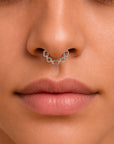 FORÇAT FACE - 18k White Gold  Piercing Ring