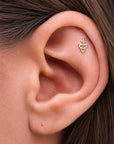 INÈS - Piercing Or Gris 18k