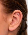 JUDE - Piercing Perle D'eau Douce et Or Rose 18k  