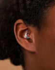 JULES FACE - 18k White Gold Piercing Ring