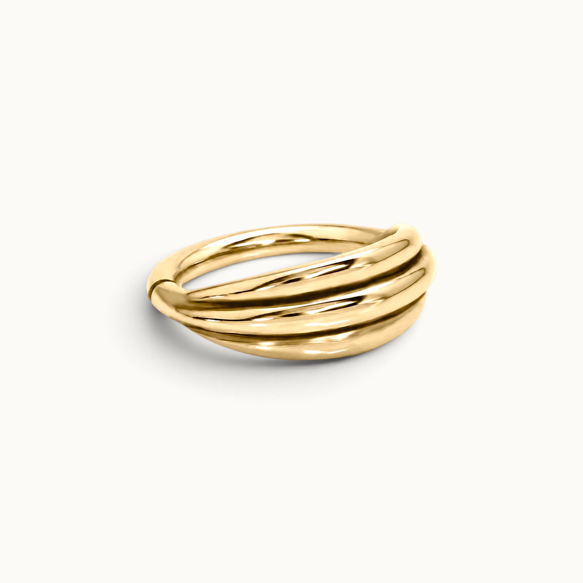 JULES - 18k Yellow Gold Piercing Ring