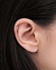 JULIETTE - Piercing Perle D'eau Douce et Or Rose 18k