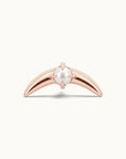 JULIETTE - Piercing Perle D'eau Douce et Or Rose 18k