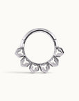 LANCELOT - Anneau de Piercing Or Gris 18k