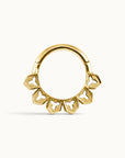 LANCELOT - Anneau de Piercing Or Jaune 18k