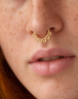LANCELOT - Anneau de Piercing Or Jaune 18k