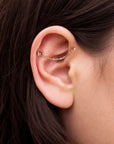 18k gold ear cuff with diamonds, elegant piercing jewelry for cartilage, handmade luxury body adornment