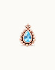 LIL AREDRANE - Piercing Topaze et Or Rose 18k 