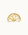 LIL CHARLES TEXTURED - 18k Yellow Gold Piercing Stud