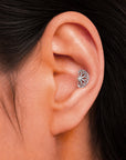 LIL CHARLES - 18k White Gold & Fresh Water Pearl Piercing Stud
