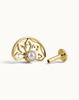 LIL CHARLES - Piercing Perle d'eau Douce et Or Jaune 18k 