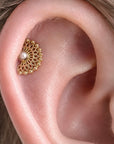 LIL NEKHEKH - 18k Yellow Gold & Fresh Water Pearl Piercing Stud