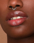 LOUIS FACE - Anneau de Piercing Or Gris 18k