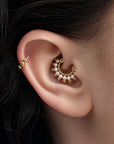 LOUIS - 18k Yellow Gold Piercing Ring