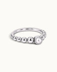 LOUISE - 18k White Gold & Fresh Water Pearl Piercing Ring