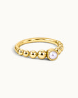 LOUISE - Anneau de Piercing Perle D'eau Douce et Or Jaune 18k