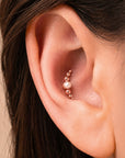 LOUISETTE - Piercing Perle D'eau Douce et Or 18k    