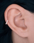 18k gold ear cuff with pearls, luxury piercing jewelry for elegant style