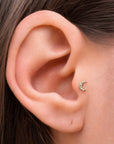 LUNARA - Piercing Diamant et Or Jaune 18k   