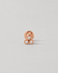 MILDRED - 18k Rose Gold & Diamond Piercing Stud