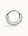 MINA - Anneau de Piercing Or Gris 18k