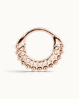 MINA - 18k Rose Gold Piercing Ring