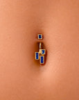 MISSY - Piercing de Nombril Lapis Lazuli et Or Jaune 18k 