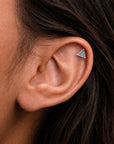 MOHAND - 18k White Gold Piercing Stud